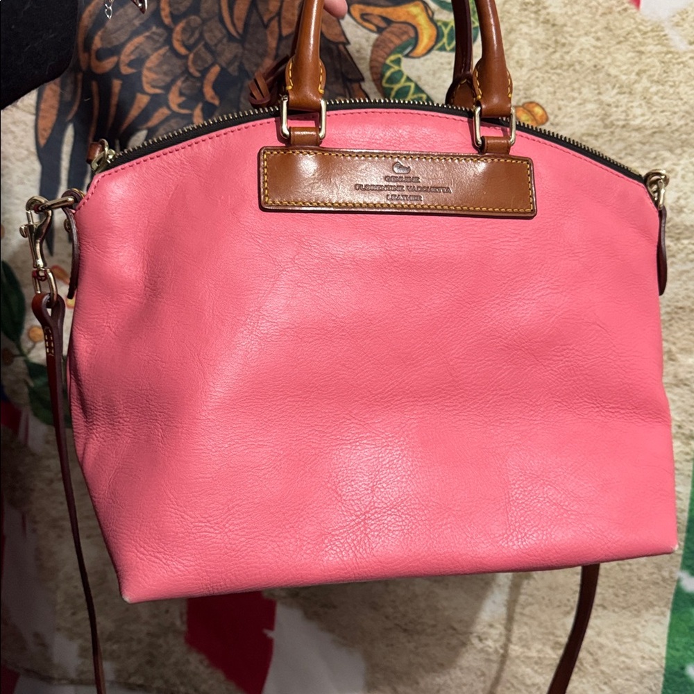 Dooney & Bourke Florentine Vacchetta Leather Satchel - Picture 2 of 16